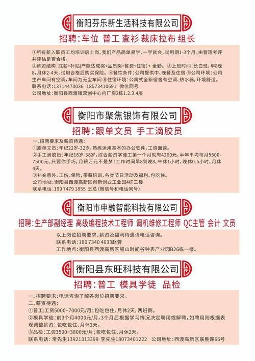 衡阳西渡最新招聘动态，温暖招聘日常探寻人才之旅